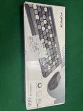 Mofii 888 Wireless Blutooth Black and Gray Keyboard Wireless Mouse Chocolate