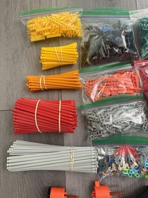 1200 KNEX RODS & CONNECTORS Mixed Bulk Lot Standard Replacement Parts K'NEX