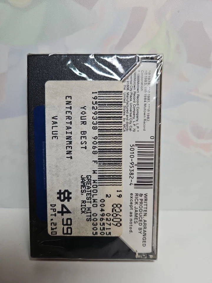 Rick James Greatest Hits Cassette NEW SEALED NIB 1986 Funk Soul Motown Records - Image 2 of 4