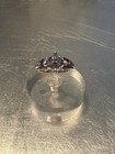 925 Sterling Silver Marquis Cut Tanzanite Floral Spray Ring Size 7 — photo 1