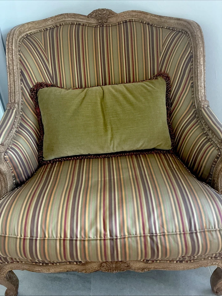 DREXEL French  Lillian August Upholstered Parlor Chair - Image 2 of 4