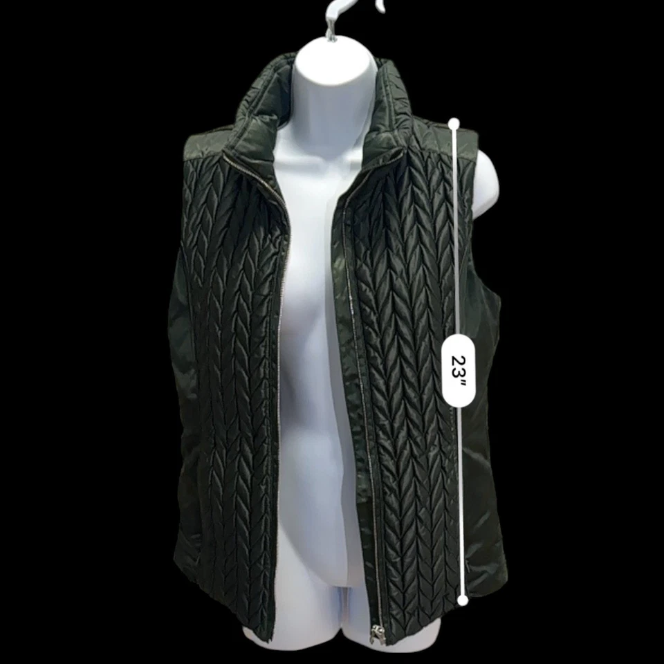 Chaleco acolchado de plumón pequeño al aire libre silencioso de lujo cápsula de dinero antiguo para tarjeta postal para mujer Foto 3 de 4