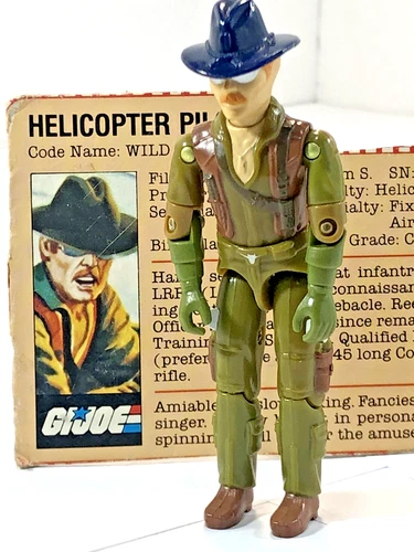 VINTAGE GI JOE ARAH WILD BILL 1983 COMPLETE WITH CARD HASBRO