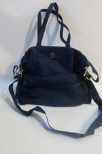 Womens Tory Burch Navy Blue Nylon TT Baby Designer Diaper Bag