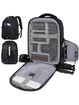Camera Backpack DSLR SLR Mirrorless Waterproof Rain Cover 14''