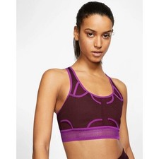 Womens Nike Dri-Fit Swoosh Sports Bra CJ0149-638 size XS Purple Ultrabreathe NWT