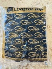 Silkies Control Top Pantyhose Queen 070506 X-Large Barely Black