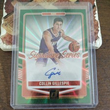 2024-25 Donruss Collin Gillespie Signature Series Green Holo Laser Auto 62/75