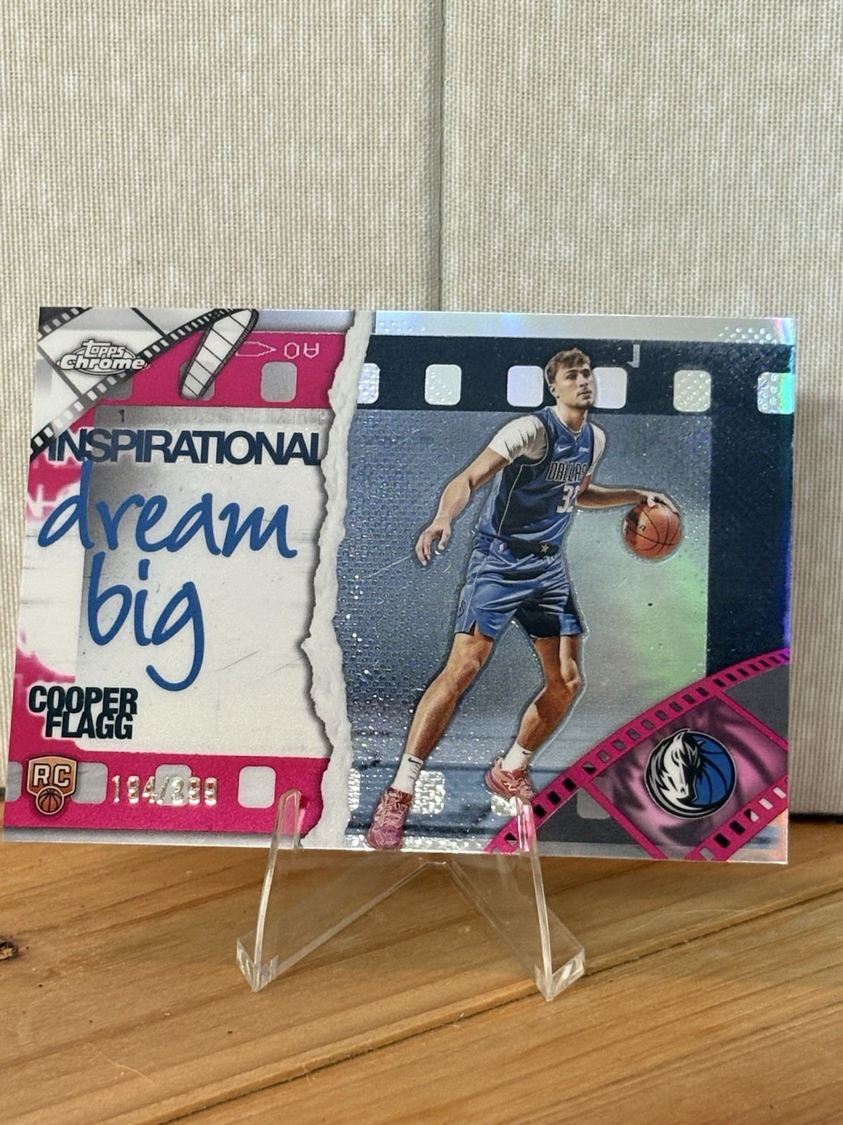 2025-26 Topps Chrome Cooper Flagg Inspirational Magenta /399 Rookie RC