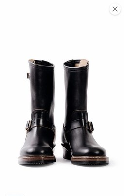 John Lofgren Brand New+BOX LK-003 WABASH ENGINEER BOOTS BLK Horween CXL SIZE 10