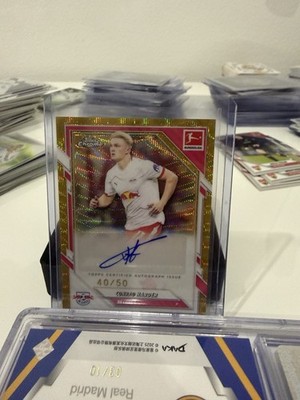 Topps Bundesliga Chrome 25/26  Conrad Harder /50 Auto RB Leipzig 