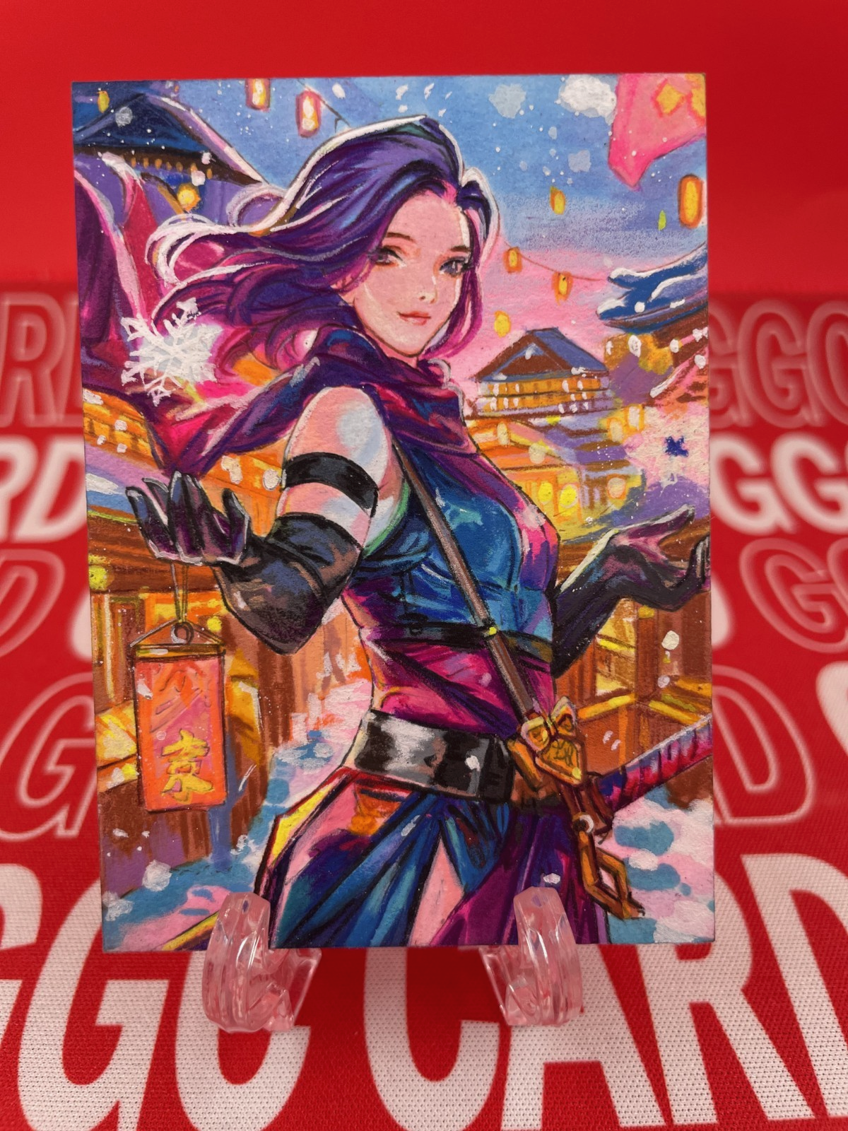 【Christmas Limited】GGC Studio Marvel Psylocke Artist Auto Sketch Card 1/1