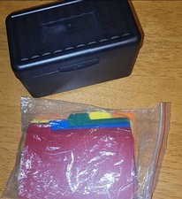 3x5 Index Card Holder Organizer with Dividers Plastic Index Flash Card Box