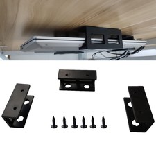 PIAOLGYI 3 Pcs Plastic Under Desk Laptop Holder Mount with Screw,Under Desk L...