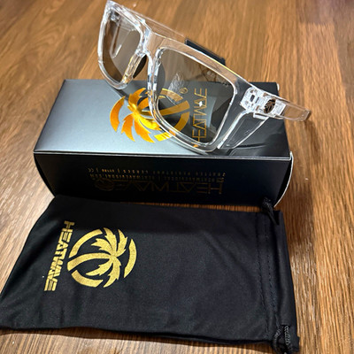 Heatwave z87 Fotochromic 50/50 for woman  and men transparent plastic frame