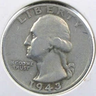 1943 Washington Quarter Dollar