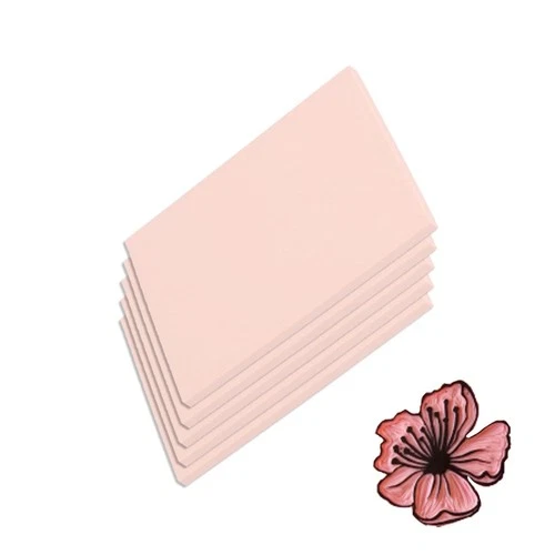 8x6 Linoleum Blocks for Printmaking 5 Pack Pink Rubber Carving Block Stam - Picture 1 of 7