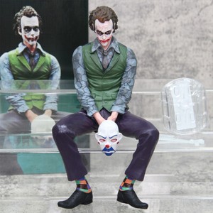 Car Decoration DC Comics Heath Ledger Joker Small Face-changing Toy Figures 9in