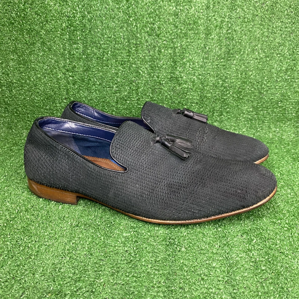 ALDO Navy Suede Tassel Loafers Men\'s US8  EU41 Handmade Navy Blue Suede Loafers with Tassel Detail – Hollo Shoe main image 4