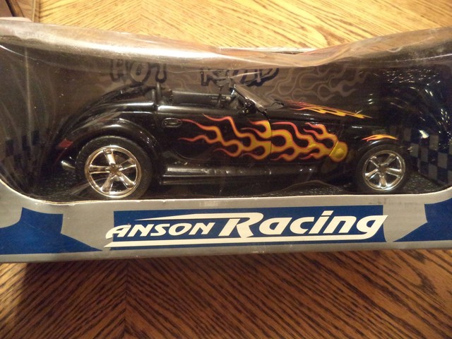 1 18 Plymouth Prowler Black With Flames Anson Hot Rod for ... plymouth prowler fuse box 