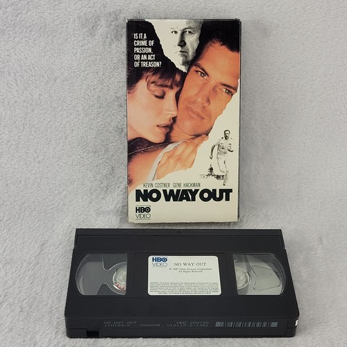 No Way Out VHS 1987 Kevin Costner Gene Hackman Will Patton TESTED - Picture 6 of 10