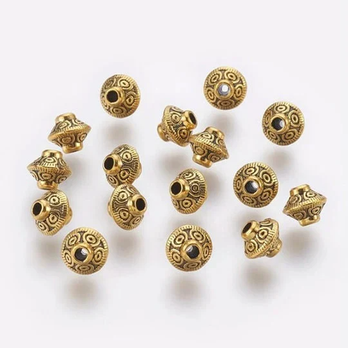 lot de 5 perles en argent tibétain 15 mm anges