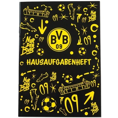 Borussia Dortmund Hausaufgabenheft Stundenplan Heft Hausaufgabe Kalender BVB 09
