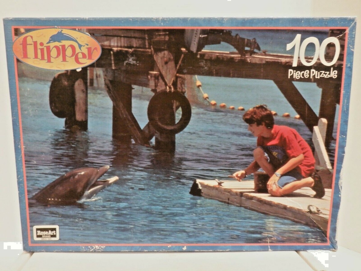 Brand New Vintage 1996 Flipper Dolphin, 100 Piece Jigsaw Puzzle