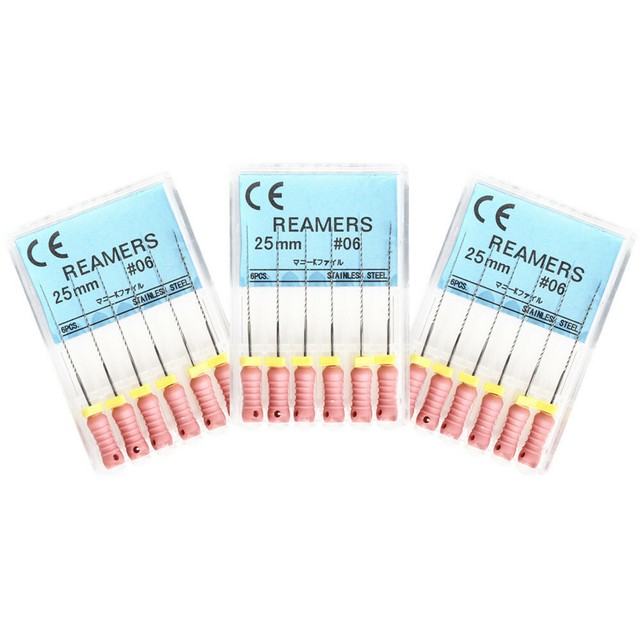 3 Packs Dental REAMERS FILES 25mm 06 Endodontic SSt Hand Use Root