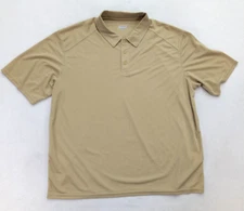 Augusta Sportswear Men's Polo Shirt Size 2XL Gold Short Sleeve Moisture Wicking