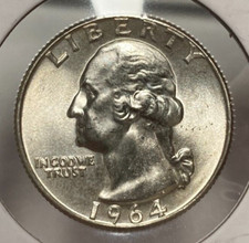 1964 Washington 25¢ BU 1175