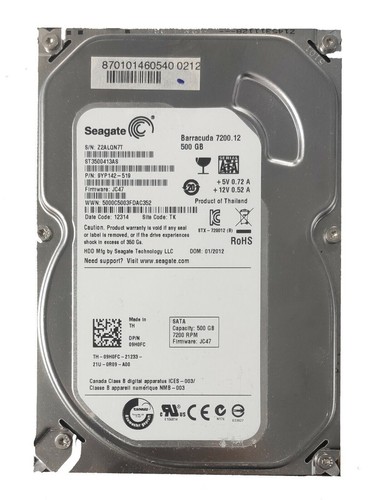 Seagate 500GB 7200RPM 9YP124-519 SATA
