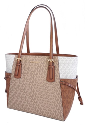 Sac Michael Kors sac à main Voyager LG EW Tote Camel Multi neuf - Photo 5 sur 10