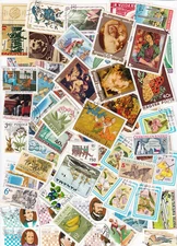300 Different Special Stamps Only From Around The World Africa Asia America Europe