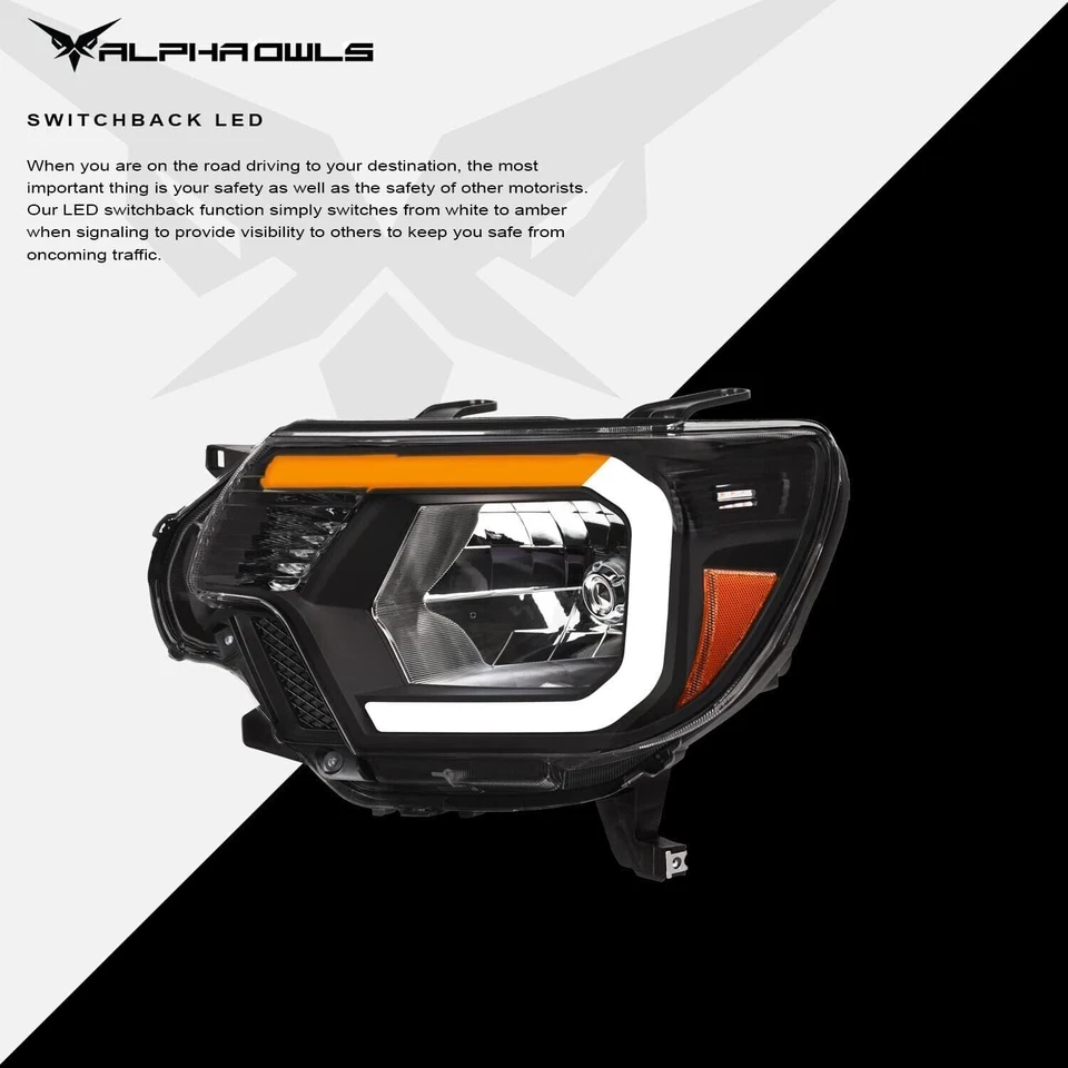 Faros Switchback DRL barra LED y arranque se adapta a Toyota Tacoma 2012-2015 Foto 4 de 4