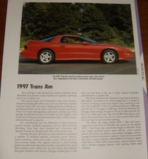 1997 Pontiac Trans Am Specs Info Photo 97 Firebird Ws6 Ta Ta 96 95 94