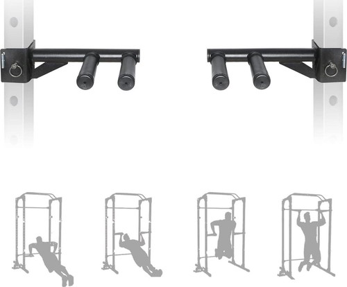 SYL Fitness Dip Bar Attachments For 2 X 2 Or 3 X 3 Power Rack - Narrow And Wide - Picture 9 of 12