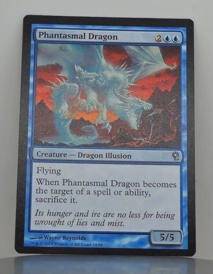 mtg d&d dragon cards Phantasmal Dragon - DD: Jace Vs. Vraska - DDM - 14