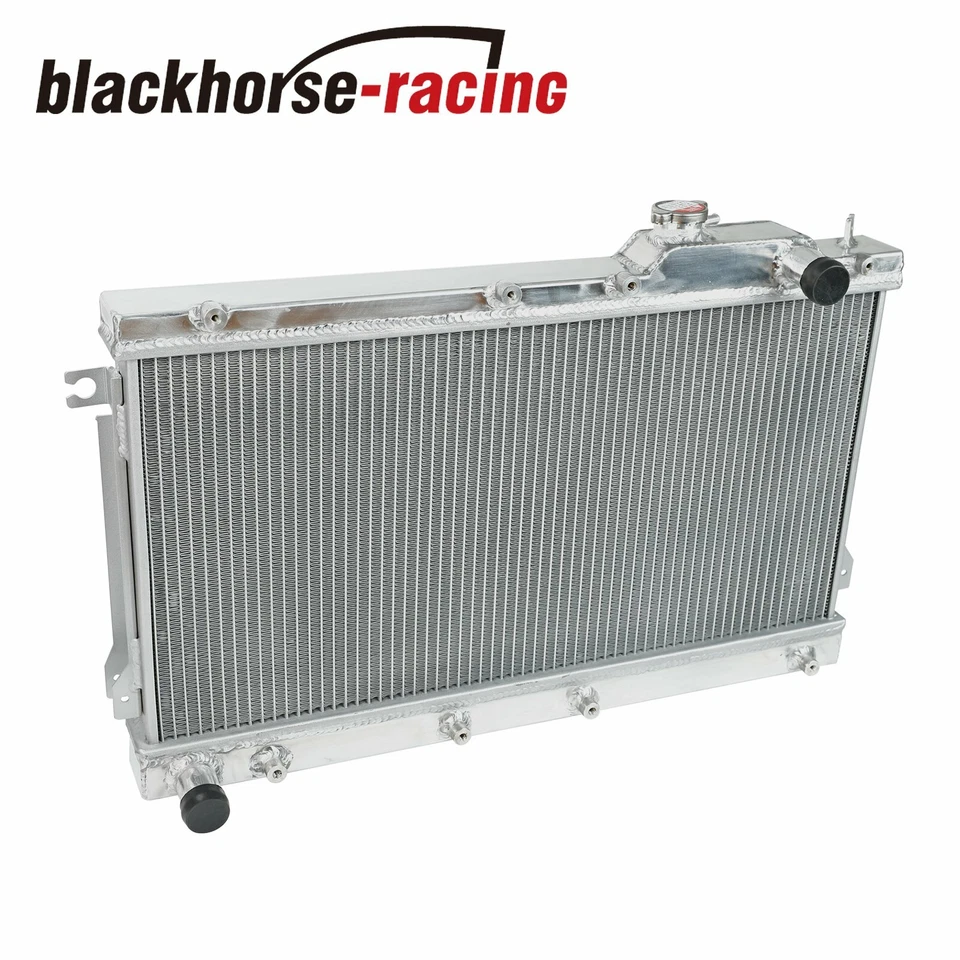 2 Row Aluminum 40mm Core Racing Radiator Bolt On For 1990-97 Mazda Miata MX5 MT - Image 2 of 4