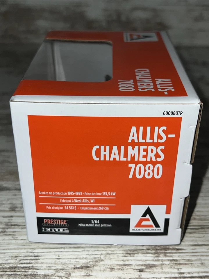 Двойная кабина трактора Allis Chalmers 7080 Maroon Belly White Chase в масштабе 1:64 - Изображение 4 из 4