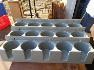 underbar basics™ speed rail, single tier, 23"w, (5) bottle capacity,