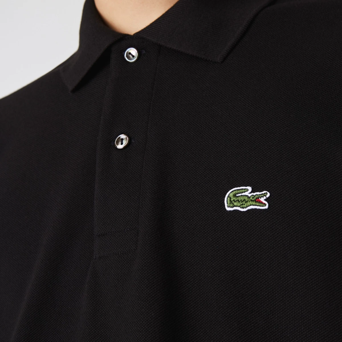 Lacoste Men&#039;s Classic Fit L.12.12 Polo Shirts Black g | eBay