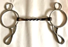Sliding Gag Snaffle Bit with Chain Center  4.75" Mouth