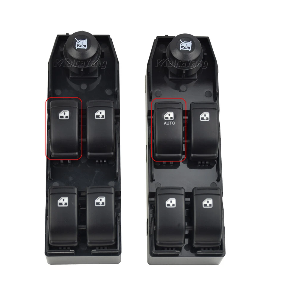 Interruptor de control de ventana de tracción delantera izquierda para Chevrolet Optra 2004 2005-2007 Foto 2 de 4