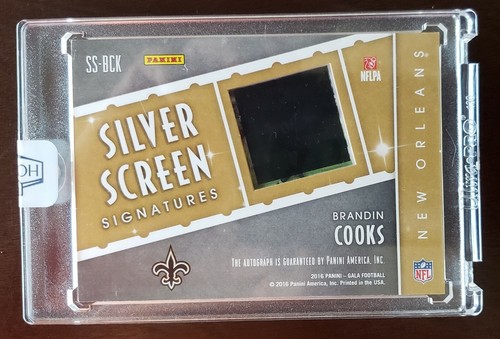 Brandin Cooks 1/1 2018 Panini Honors 2016 Gala Film Autograph SP Saints Rams - Picture 2 of 7