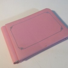 Creative Memories Pink Scrapbook Photo Album PREFILLED Baby Sentiments Decorated