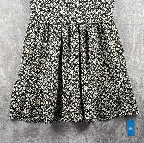 Cupshe Women's Sleeveless Above Knee A-Line Floral Dress Black Size Large - Picture 3 of 11
