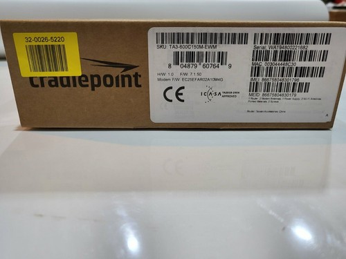 Cradlepoint Cor IBR600C 4G Dualsim Wireless Router LTE Modem TA1-600C150M-EWM UR - Afbeelding 4 van 4