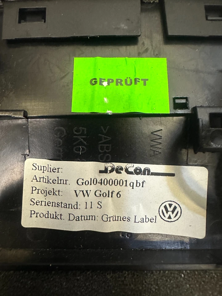 VOLKSWAGEN GOLF R GTI GTD Mk6 Centre Dashboard Air Vent 5K0819728N GENUINE 2012 - Imagem 4 de 4