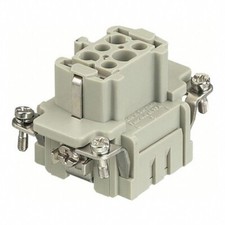 09330062702, HARTING, INSERT FEMALE 6POS 1GND CRIMP